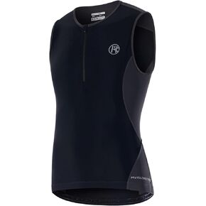 Triathlon Top رجالي ثلاثي علوي مع جيوب أساسي للرجال ثلاثي علوي بدون أكمام لركوب الدراجات جيرسي ثلاثي Singlet