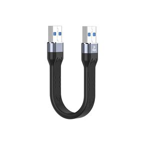 USB to USB Cable [13cm 5 inch],USB 3.0 Male to Male Type A to Type A Double Sided USB Cord for Data Transfer Compatible for Hard Drive, Laptop, DVD Player, TV, USB 3.0 Hub, Monitor and More