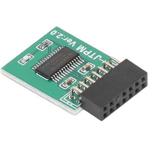 for TPM 2.0 Module Strong Encryption 14 Pin LPC Interface TPM Module Board for PC Win11 Green