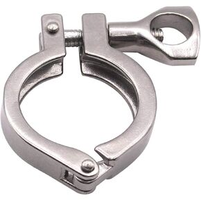 DERNORD Stainless Steel 304 Single Pin Heavy Duty Tri Clamp with Wing Nut for Ferrule TC 2'' (Pack of 1)