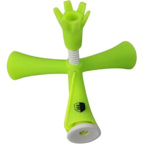 Green Rubber Golf Tees for Mats Green Portable Golf Tee Adjustable Abs Anti-Flying Tripod Multifunctional Pin-Up Reduce Side Spin for Training Court Clubs Practice,Indoor Golf Tees