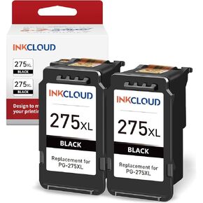 INKCLOUD Compatible Ink Cartridges Replacement for Canon 275XL and 276XL Printer Ink Combo for Canon PIXMA TS3520 TS3522 TS3500 TR4720 TR4722 TR4700 Printer(Black Color, 2 Pack)