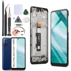 YWLRONG for Motorola Moto G Play 2023 Screen Replacement for Moto G Play 2023 XT2271 XT2271-5 LCD Display Touch Screen Digitizer Assembly with Tools (Black with Frame)