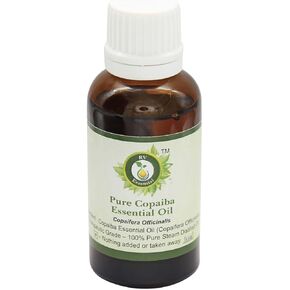 Copaiba Essential Oil | Copaifera Officinalis | For Skin | 100% Pure Natural | Steam Distilled | Therapeutic Grade | 5ml | 0.169oz By R V Essential