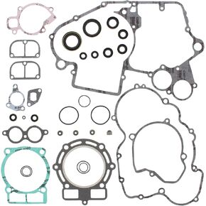 Vertex Gasket Set with Oil Seals for KTM 450 MXC-G Racing 2003 2004, 450 SMR 2005 2006 2007, 450 SX Racing 2003 2004 2005 2006, 450 XC 2004 2006 2007, 520 EXC Racing 2000 2001 2002