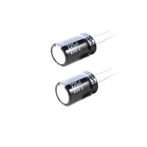 220uF 200V 18X36 +/-20% -40 to +105°C 5 PCS Aluminum Electrolytic Capacitor,220 MFD,220uF 200V Capacitor,220uF Capacitor,200V Capacitor,220uF Capacitor 200V,200V 220uF Capacitor