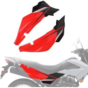 Motorcycle Rear Side Covers Plastic Fender Fairing Body Kit for XR150L Dual Sport Dirt Bike Red