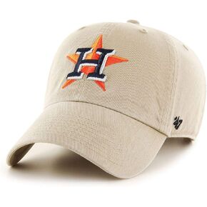 '47 MLB Khaki Clean Up Adjustable Hat, Adult (Houston Astros)