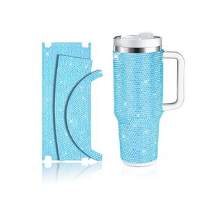 Rhinestone Stickers for Stanley 40oz 1.0 Tumbler,No Cutting Required,Bling Diamond Self Adhesive Stickers for Stanley Cup Accessories -AB Color