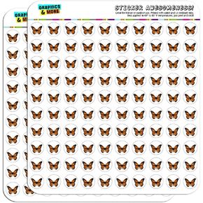 Monarch Butterfly 1/2" (0.5") Planner Calendar Scrapbooking Crafting Stickers - Clear