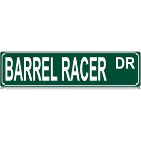 Barrel Racer Dr Slim Tin Sign Street Funny Metal Sign Wall Decor for Bedroom Farm Home Bar Garage Man Cave Wall Art Gift 4" by 16"