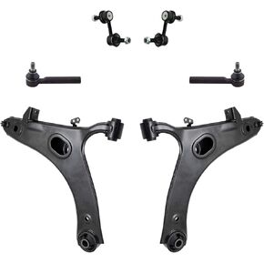 TRQ Front Control Arm Ball Joint Sway Bar Link Tie Rod Steering Suspension Kit 6pc Compatible with 2009-2013 Subaru Forester 2011-2014 Impreza