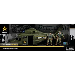 U.S. Army: Chopper with 2 Soldiers - Kids Playset, Includes Vehicle, Action Figures & Accessories, Officially Licensed Product, Ages 4+ in Kuwait