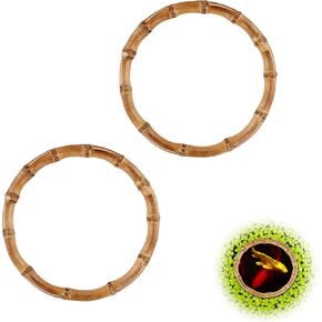 2pcs Aquarium Feeding Rings, Round Fish Feeding Rings Wooden Fish Tanks Plant Rings Floating Plant Feeding Corral for Keeping Floating Plants in Place Fits Fish Tanks and Aquarium