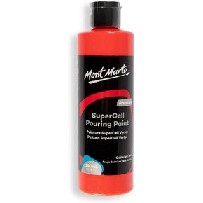 Mont Marte SuperCell Pouring Paint 240ml - Cadmium Red