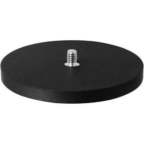 ARKON Mounts 88mm Diameter Round Heavy-Duty Magnetic Base with 1/4"-20 Camera Mounting Bolt