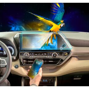 2pack 2024 Toyota Highlander Screen Protector Compatible with 2023 2024 Toyota Highlander 12.3Inch Hybrid XLE/XSE/Limited/Platinum Screen Protector 2024 Highlander Accessories 12.3’’