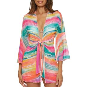 BECCA Women's Verano Mesh Tunic, Casual, Beach Cover Ups