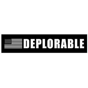 USA Flag Deplorable Bumper Sticker Self Adhesive Vinyl Decal American Patriot Distress Y