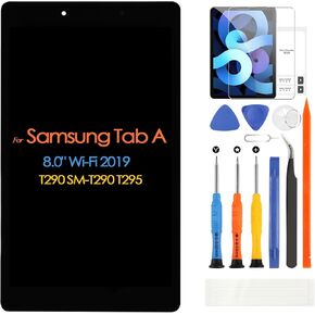 LCD Display for Samsung Galaxy Tab A 8.0 2019 T295 8" Screen Replacement Touch Screen Digitizer Glass Sensor Complete Assembly with Repair Parts(Not for T290)
