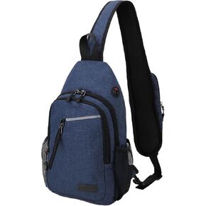VX VONXURY Sling Backpack Men, Multipurpose Crossbody Bags for Women Trendy Lightweight Chest Bag for Travel Hiking Cycling