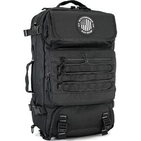 Dad Gear - Dad Diaper Bag for Men with Cooler, Removable Wet Bag, Converts from Backpack to Travel Bag, Diaper Backpack, Black