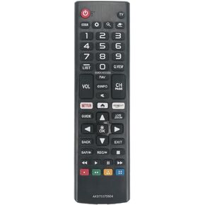 AKB75375604 Replace Remote Control for LG TV, Compatible with LG TV Remote Replacement 24LJ4840-WU 32LK540BPUA 43UK6300PUE 49UK6300PUE 55UK6300PUE LED Smart TV - No Programming Needed