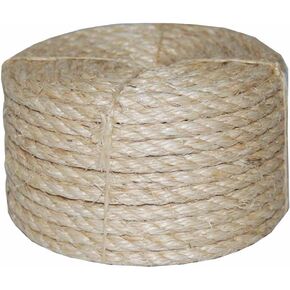 T.W. Evans Cordage Co. 22-210 1/4 in. x 100'. Twisted Sisal Rope