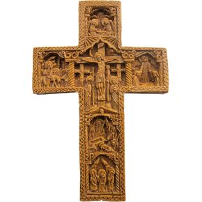Handmade Carved Aromatic Wax Cross Blessed From Mount Athos 234