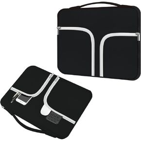 HESTECH 15.6 inch Laptop Sleeve Case Cover Protective Bag Compatible for 15" -15.6 Inch HP | Dell | Asus | Acer | Samsung Laptops Ultrabook | MacBook Pro 16 Inch 15" Mac Neoprene Carrying Case