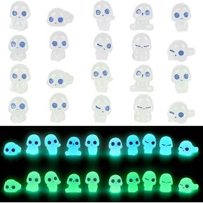 CCINEE 20Pcs Glow in Dark Tree Elves Fairy Luminous Ghost Micro Landscape Accessories Miniature Tree Elves Decoration for Garden Landscape Aquarium Dollhouse Potted Plants Decoration