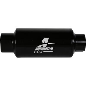 Aeromotive 12350 Filter, In-Line, 10-Micron Microglass Element, Black, 2" OD