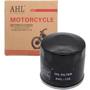 AHL 138 Oil Filter for Suzuki VS800 VS 800 Intruder 800 1992 1993 1994 1995 1996 1997 1998 1999 2000 2001 2002 2003 2004 2005 2006 2007 2008 2009
