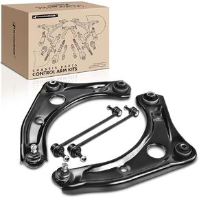 A-Premium 4Pcs Front Suspension Kit, Lower Control Arm Front Sway Bar Links, Compatible with Nissan Versa 2012-2019, Versa Note 2014-2019