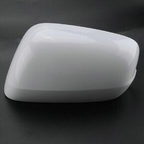 White Rear View Mirror Cover Shell Housing Trim Fit For Honda Fit/Jazz 2009 2010 2011 2012 2013 (Left (Driver) Side)