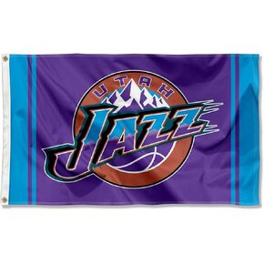 Utah Jazz Purple Indoor Outdoor Flag