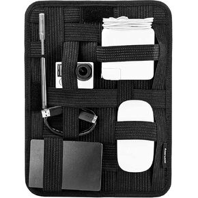 KeySmart Travel Grid Organizer Backpack & Bag Accessories in Black
