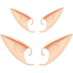 2 Pairs Elf Ears Fairy Ears for Party Dress Up,Costume Masquerade Accessories,Medium and Long Style…