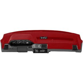 Coverking Dash Cover Mat Pad Custom Designed for Select Dodge Challenger Dashboards: Velour Material, Red