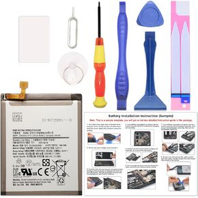 Fit for Galaxy A10e A20e Battery Replacement, with Installation Manual, EB-BA202ABU Battery for Samsung Galaxy A10e & A20e, with Repair Toolkit