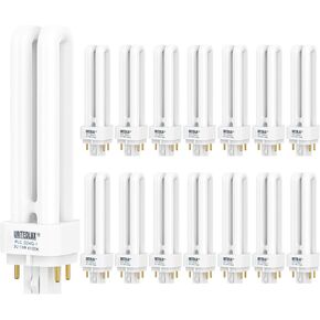 3Pack PLC-13W 4 Pin G24q-1,Double Tube, Compact Fluorescent Light Bulb - Replaces Sylvania 20671 CF13DD/E/835 - Philips 38327-3 PL-C 13W/835/4P/ALTO and GE 97596 F13DBX/835/ECO4P(3)