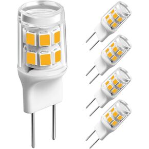G8 Led Bulb, 20-25W Halogen Equivalent 3W T4 Bulb, Warm White 3000K, 120V Puck Light Bulbs for Under Cabinet Light, Under Counter Kitchen Lighting,5-Pack…