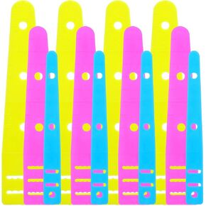 TEHAUX 12pcs Belt Threader Flat wisking Tool Flat Easy Threader Sewing Elastic Cord Threader Bodkin Threader Easy Elastic Threader Needle Threader Flex Tools Plastic Portable Suite