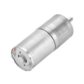 Brushed Dc Motor,Elektromotor 775 - DC 12V Gear Motor,High Torque Electric Micro Speed Reduction Geared Motor 25GA-370 Centric Output Shaft 25mm Diameter Gearbox Electric Motor(12V 400RPM)