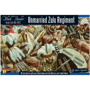 Warlord Black Powder Anglo-Zulu War Unmarried Zulu Impi Military Table Top Wargaming Plastic Model Kit 302014604