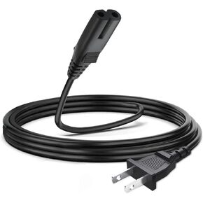 2 Prong TV Power Supply Cable Cord for TCL Roku Smart LED LCD HD TV 24" 32" 40" 42" 43" 48" 50" 55" 60" 65" 75" 85" Inch TV- TCL Roku TV Replacement PS4 PS5 PS3 Xbox One AC Power Cable Plug A
