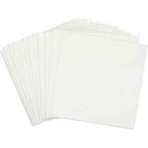 Paper Junkie 12 Pack 50 Sheet 3x3 Transparent Sticky Notes, Self-Stick Pads, Total 600 Sheets