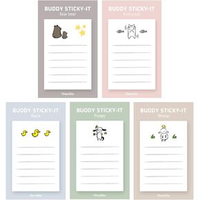 Monolike Science Sticky-it - 6p Set Self-Adhesive Memo Pad 50 Sheets