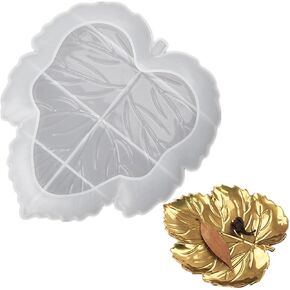 Silicone Ashtray Resin Mold DIY Jewelry Container Box Holder Mold Epoxy Art Molds – Shape of Maple Leaf