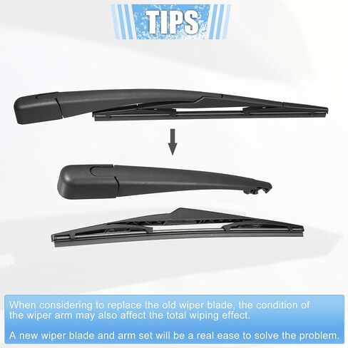 مجموعة استبدال ذراع ممسحة الزجاج الأمامي الخلفي من ACROPIX، جودة OEM مناسبة لسيارة Hyundai Elantra Touring 2007-2012 لكيا سبورتاج 2010-2015 - حزمة من 2 in Saudi Arabia
